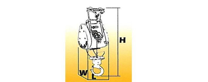 DU-180A小金剛提升機結構尺寸圖片 DU-180A小金剛提升機結構尺寸圖片