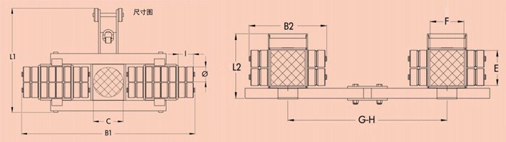 14噸JUNG組合式搬運小坦克結構尺寸圖片 14噸JUNG組合式搬運小坦克結構尺寸圖片