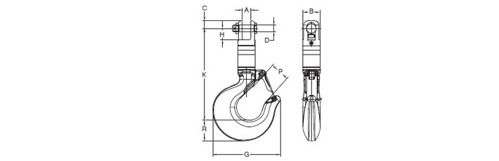 YOKE重力旋轉(zhuǎn)環(huán)8-308結(jié)構(gòu)尺寸圖片