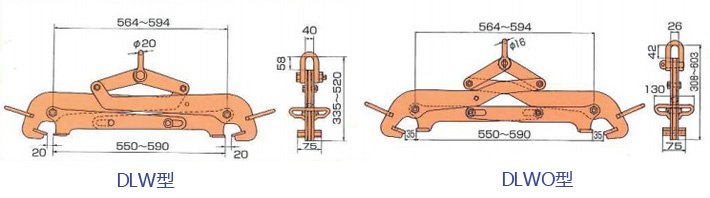 鷹牌DLW?DLWO型圓鐵桶用夾鉗結(jié)構(gòu)尺寸圖片 鷹牌DLW?DLWO型圓鐵桶用夾鉗結(jié)構(gòu)尺寸圖片