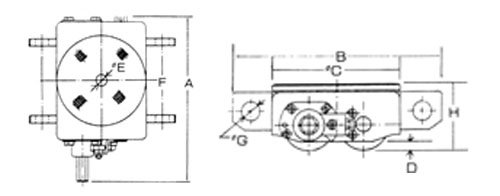 DUW-RK型搬運小坦克尺寸圖