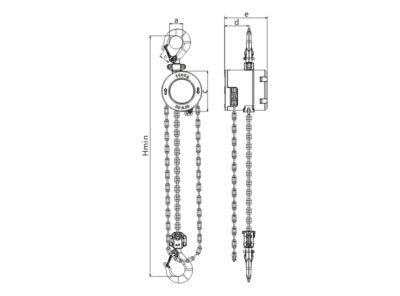 鋁合金手拉葫蘆尺寸圖 鋁合金手拉葫蘆尺寸圖