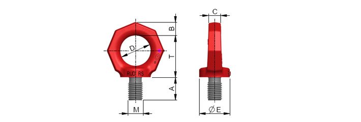 RS型路德吊環尺寸圖