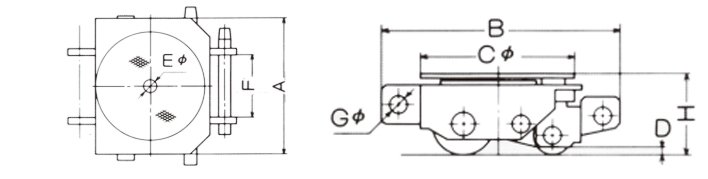 DSB轉向搬運小坦克尺寸圖